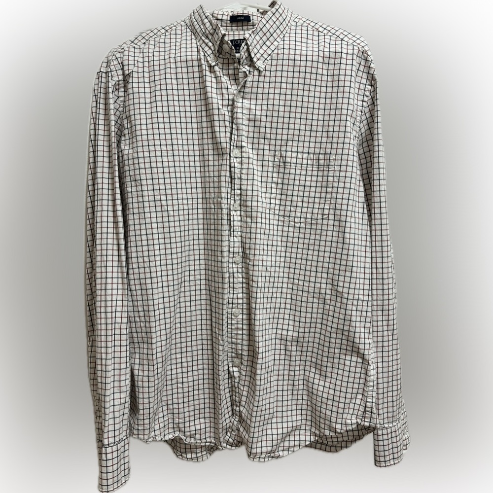 J. Crew XL Flex Wash Slim Oxford